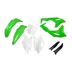 Комплект пластмаси UFO Kawasaki KX250F 18-20 ОЕМ Бял Комплект пластмаси UFO Kawasaki KX250F 18-20 ОЕМ Бял