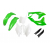 Комплект пластмаси UFO Kawasaki KX250F 18-20 ОЕМ Бял Комплект пластмаси UFO Kawasaki KX250F 18-20 ОЕМ Бял thumb