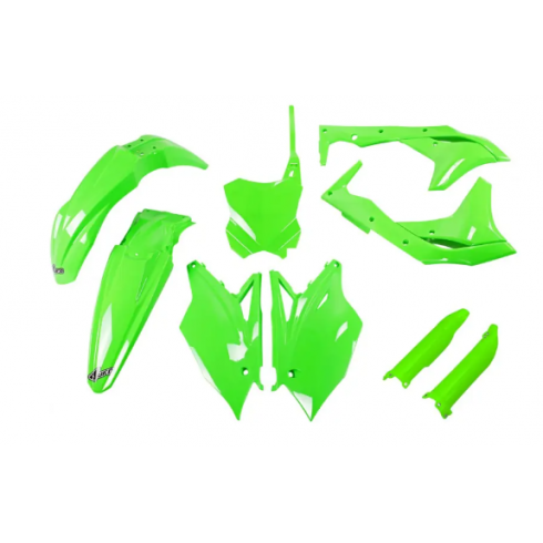 Комплект пластмаси UFO Kawasaki KX250F 18-20 Зелен Комплект пластмаси UFO Kawasaki KX250F 18-20 Зелен
