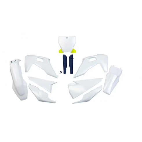 Комплект пластмаси UFO Husqvarna TC/FC 19-22 ОЕМ Бял Комплект пластмаси UFO Husqvarna TC/FC 19-22 ОЕМ Бял