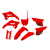 Комплект пластмаси UFO Honda CRF250R 22-24, CRF450R 21-24 ОЕМ thumb