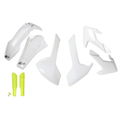 Комплект пластмаси UFO Husqvarna TE/FE/TX 17-19 ОЕМ Бял
