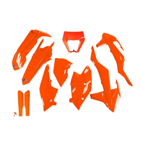 Комплект пластмаси UFO KTM EXC/EXC-F 17-19 Оранжев Fluo Комплект пластмаси UFO KTM EXC/EXC-F 17-19 Оранжев Fluo