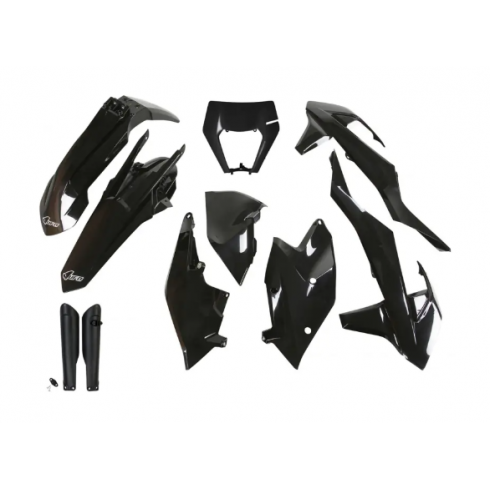 Комплект пластмаси UFO KTM EXC/EXC-F 17-19 Черен Комплект пластмаси UFO KTM EXC/EXC-F 17-19 Черен