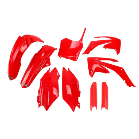 Комплект пластмаси UFO Honda CRF250R/450R 11-13 Червен Комплект пластмаси UFO Honda CRF250R/450R 11-13 Червен