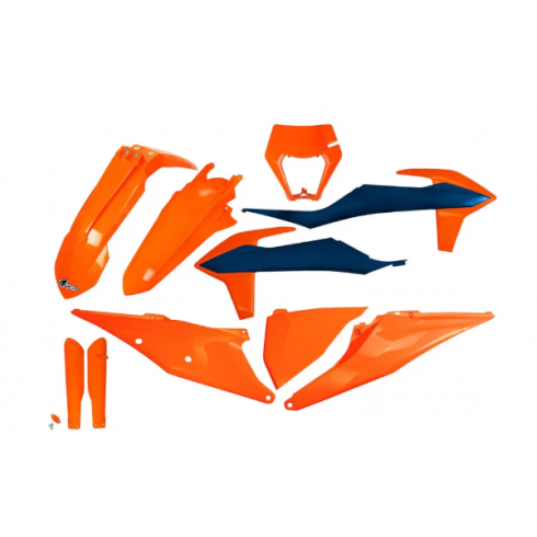 Комплект пластмаси UFO KTM EXC/EXC-F 20-23 ОЕМ Оранжев Комплект пластмаси UFO KTM EXC/EXC-F 20-23 ОЕМ Оранжев