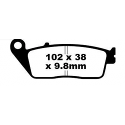 Накладки за мотор EBC SFA ORG SCOOTER SFA196 Накладки за мотор EBC SFA ORG SCOOTER SFA196