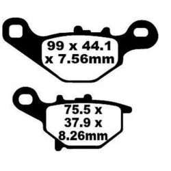 Накладки за мотор EBC SFA ORG SCOOTER SFA396