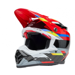 Мотокрос каска BELL Moto-9S Flex - Renen Nova Gloss Black/Red