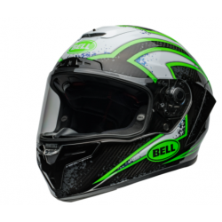 Мото каска BELL Race Star DLX Flex - Xenon Gloss Black/Kryptonite