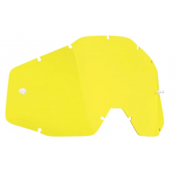 Плака за мотокрос очила FMF PowerBomb/PowerCore Goggle ANTI FOG YELLOW