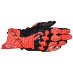 Кожени ръкавици ALPINESTARS GP+ R V3 LTHR RED Fluo