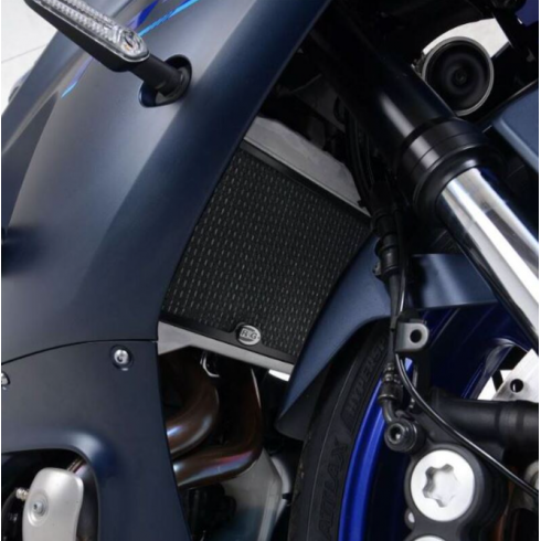 Протектор за радиатор R&G RACING Pro Radiator Guard Titanium - Yamaha R7 22-25 Протектор за радиатор R&G RACING Pro Radiator Guard Titanium - Yamaha R7 22-25