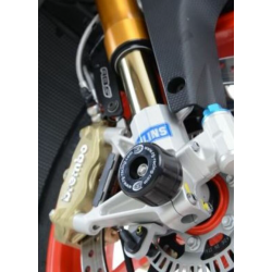 Краш тапи за ост R&G RACING black fork protection Aprilia Tuono V4