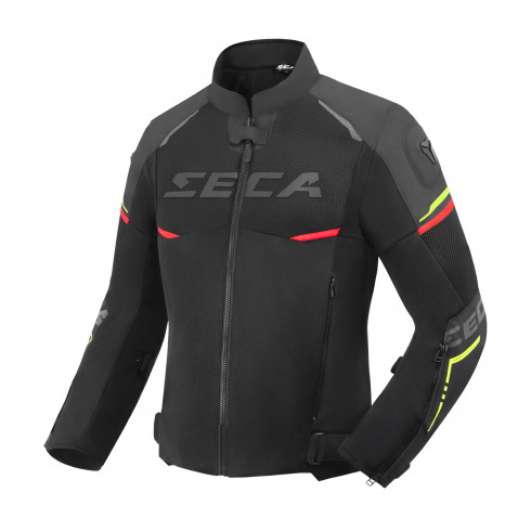 Текстилно яке SECA AIRFLOW III BLACK/RED/FLUO Текстилно яке SECA AIRFLOW III BLACK/RED/FLUO