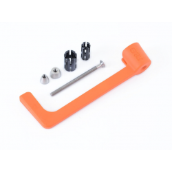Протектори за кормило R&G RACING Moulded Lever Guard - Orange Aprilia RS660 20-24