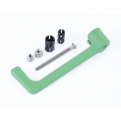 Протектори за кормило R&G RACING Moulded Lever Guard - Green Kawasaki Ninja ZX-10R/RR 21-25