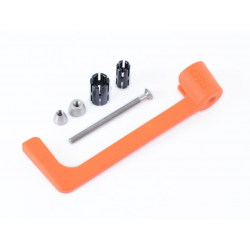 Протектори за кормило R&G RACING Moulded Lever Guard - Orange Kawasaki Ninja ZX-10R/RR 21-25