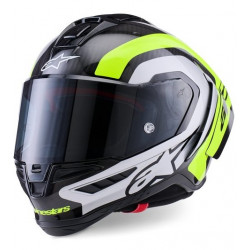 Каска ALPINESTARS Supertech R10 Arius Black/Silver/ Fluo Yellow