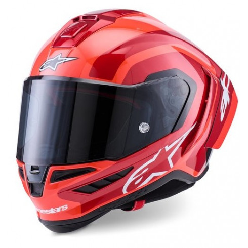 Каска ALPINESTARS Supertech R10 Arius Black/White/Duo Red Каска ALPINESTARS Supertech R10 Arius Black/White/Duo Red