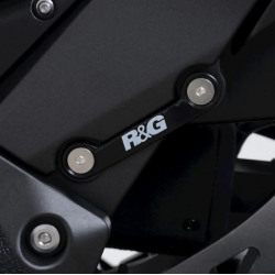 Плоча R&G RACING Left Rear Foot Rest Blanking Plate Black Kawasaki Ninja 1000 SX 20-24