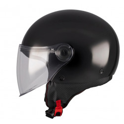 КАСКА ЗА СКУТЕР MT STREET S PURE A1 BLACK GLOSS