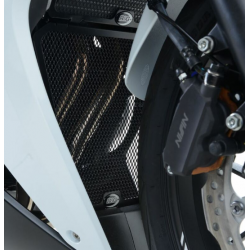 Протектор за генерация R&G RACING Aluminium Black Downpipe grille - Honda CBR500R 16-18