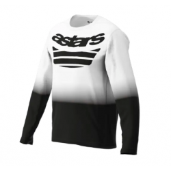 Вело джърси ALPINESTARS LS A-DURA ASTARS 2.0 WHITE/BLACK