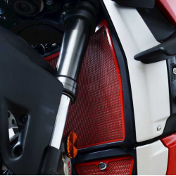 Протектор за радиатор R&G RACING Radiator Guard - RED Ducati Streetfighter V4 20-23 / Panigale V4 18-23