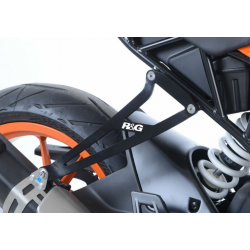Стойка за генерация R&G RACING Rear Footrest Blanking Plate Kit Black KTM RC390 17-21