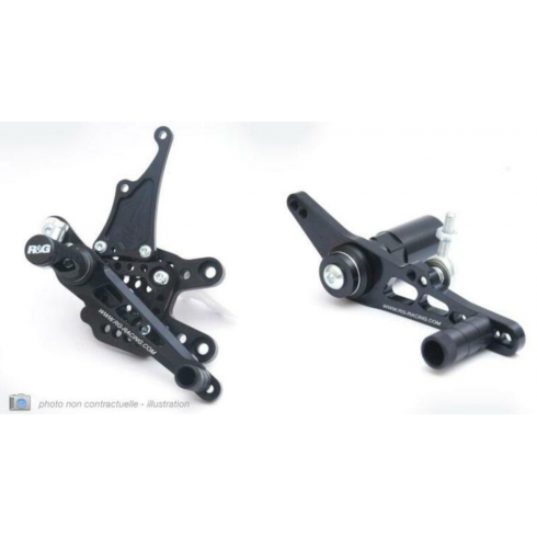 Степенки R&G RACING Rearsets Black Kawasaki ZX10R 11-15 Степенки R&G RACING Rearsets Black Kawasaki ZX10R 11-15
