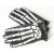 Кожени ръкавици JOHN DOE SKELETOR LEATHER BLACK/WHITE thumb
