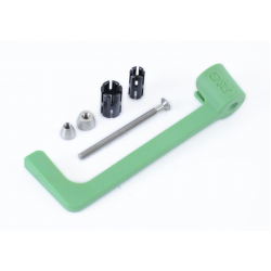Протектори за кормило R&G RACING Moulded Lever Guard - Green Husqvarna Svartpilen 125 / Vitpilen 401 KTM RC 125/390