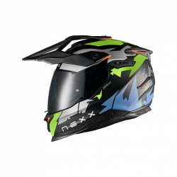 Адвенчър каска NEXX Y.TRAVL PRIMAL NEON BLACK MATT