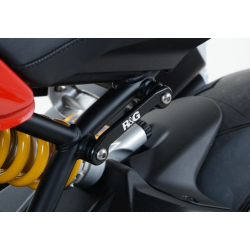 Плоча R&G RACING Black Left Rear Footrest Plate Ducati Monster 12000R 2016