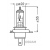 Крушка за фар OSRAM HS1 12.0 V / 35 W thumb