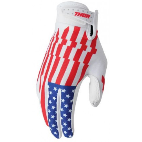 Мотокрос ръкавици THOR LAUNCHMODE PATRIOT Мотокрос ръкавици THOR LAUNCHMODE PATRIOT