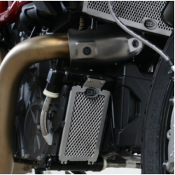 Протектор за маслен радиатор R&G RACING Oil Cooler Guard Racing Titanium- Ducati Panigale/Streetfighter V4 18-24
