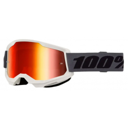 Мотокрос очила 100%  STRATA 2 GREY/RED MIRROR