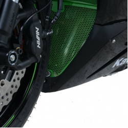 Протектор за генерация R&G RACING Aluminium Downpipe grille - Black Kawasaki ZX-6 R 19-21