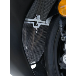Протектор за генерация R&G RACING Aluminium Downpipe grille - Black Yamaha YZF-R6 17-21