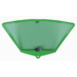 Протектор за генерация R&G Racing Aluminium Headpipe grille - Green Kawasaki ZX10R 11-18