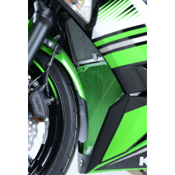 Протектор за генерация R&G Racing Aluminium Headpipe grille - Green Kawasaki Ninja 650 17-26