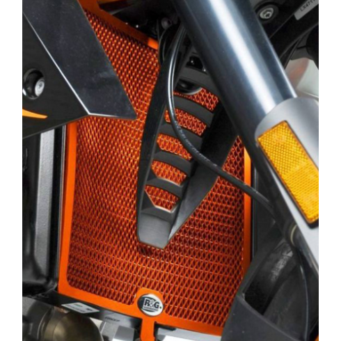 Протектор за радиатор R&G Racing Aluminium Radiator guard - Orange KTM Superduke 990 04-12 Протектор за радиатор R&G Racing Aluminium Radiator guard - Orange KTM Superduke 990 04-12