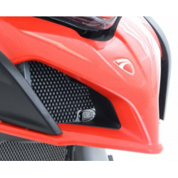 Протектор за радиатор R&G Racing Aluminium Radiator guard Black - Ducati Multistrada 1200 15-16 / V2 22-24 / 950 17-21