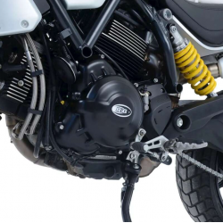 Протектор за двигател R&G RACING Right Engine Case Protection Cover (Mechanical Clutch) Black Ducati Scrambler 1100 18-20