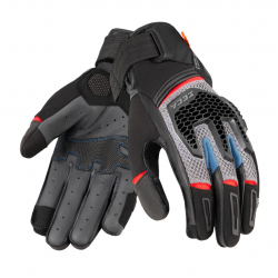 Текстилни ръкавици SECA GRAVEL GREY/BLUE/RED