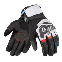 Туристически мото ръкавици SECA TURISMO WP GREY/RED/BLUE