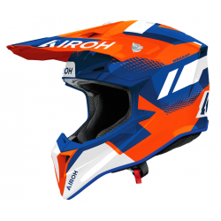 Мотокрос каска AIROH WRAAAP VISION ORANGE/BLUE GLOSS