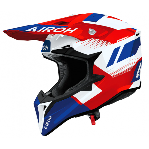 Мотокрос каска AIROH WRAAAP VISION RED/BLUE GLOSS Мотокрос каска AIROH WRAAAP VISION RED/BLUE GLOSS